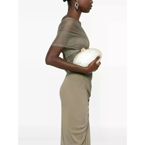 Cult Gaia Eviana Clutch in Ivory New with Box Womens Shoulder Bag Clutch - Picture 13 of 16